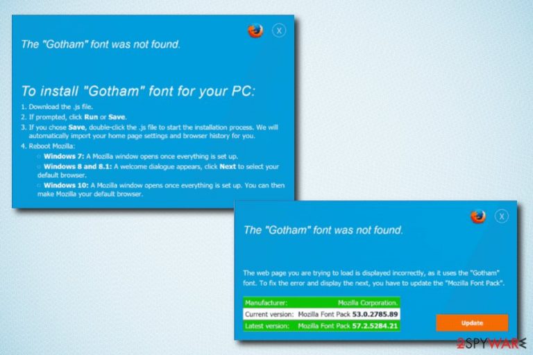 The Gotham Font Was Not Found virus The Gotham Font Was Not Found virus