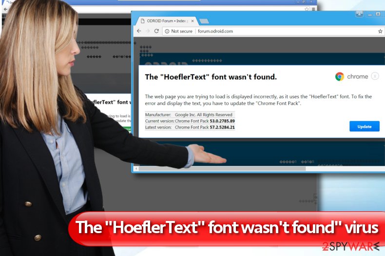 The HoeflerText font wasn’t found fake alert