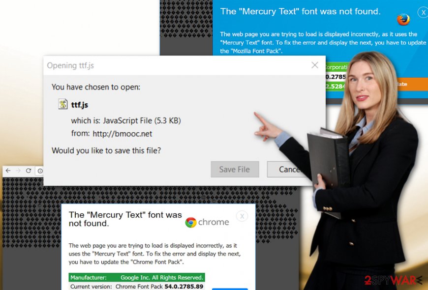 The screenshot of  "The Mercury Text Font Was Not Found"