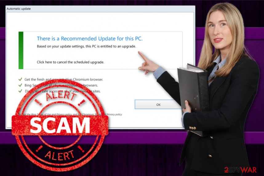 There is a Recommended Update for this PC scam