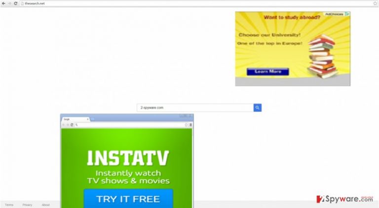 The image showing theSearch.net