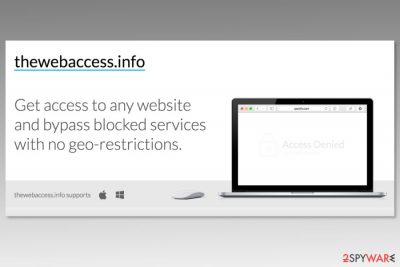 Screenshot of Thewebaccess.info website