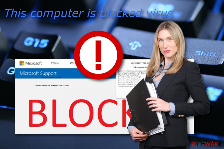 This computer is blocked pop-up scam