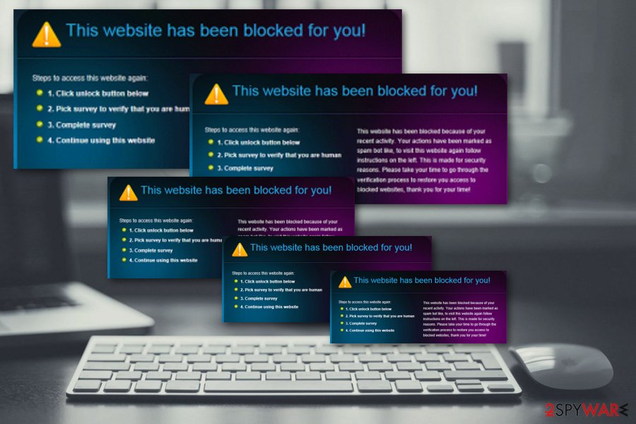 This website has been blocked for you virus