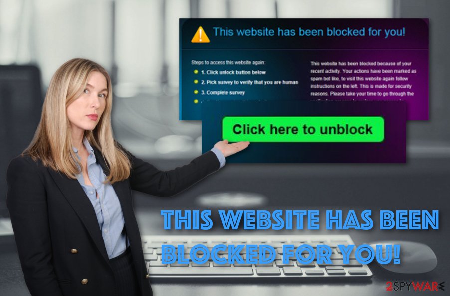 This website has been blocked for you scam note
