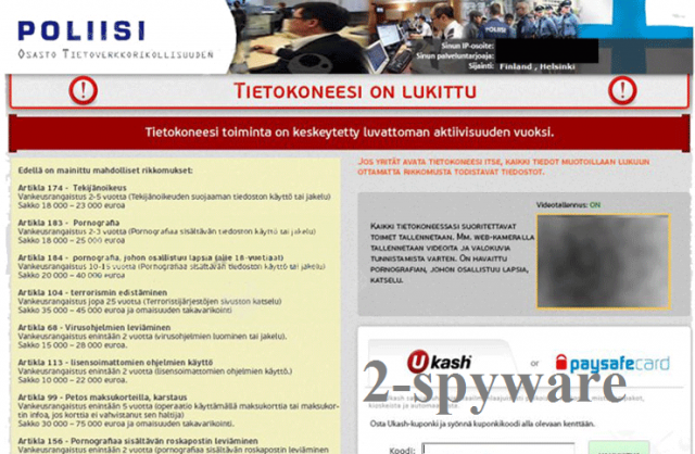 Tietokoneesi on lukittu virus snapshot Tietokoneesi on lukittu virus snapshot