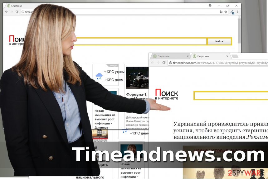 Timeandnews.com hijack