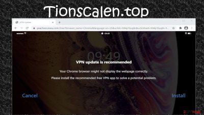 Tionscalen.top scam