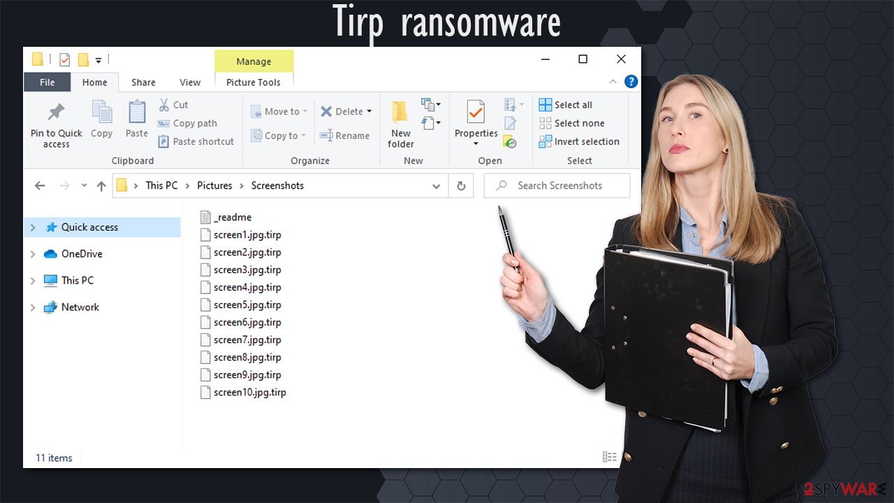 Tirp ransomware virus