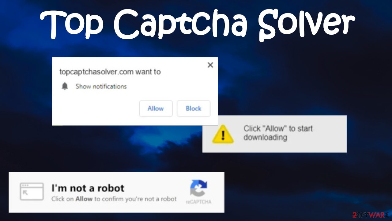 Top Captcha Solver pop-up