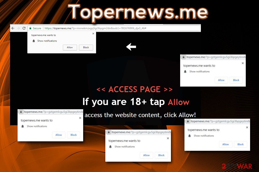 Topernews.me push notifications