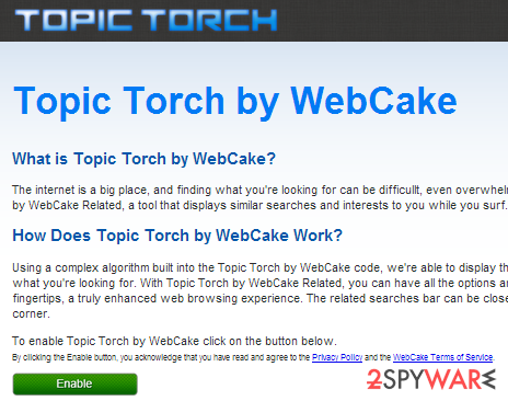 Topic Torch ads