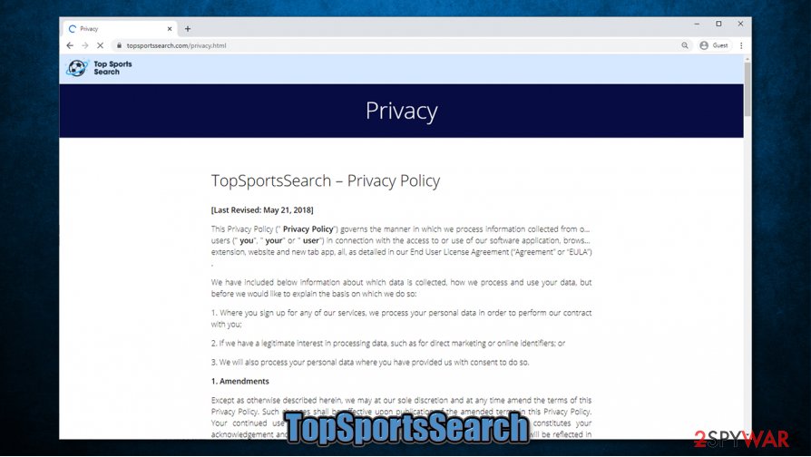 TopSportsSearch virus