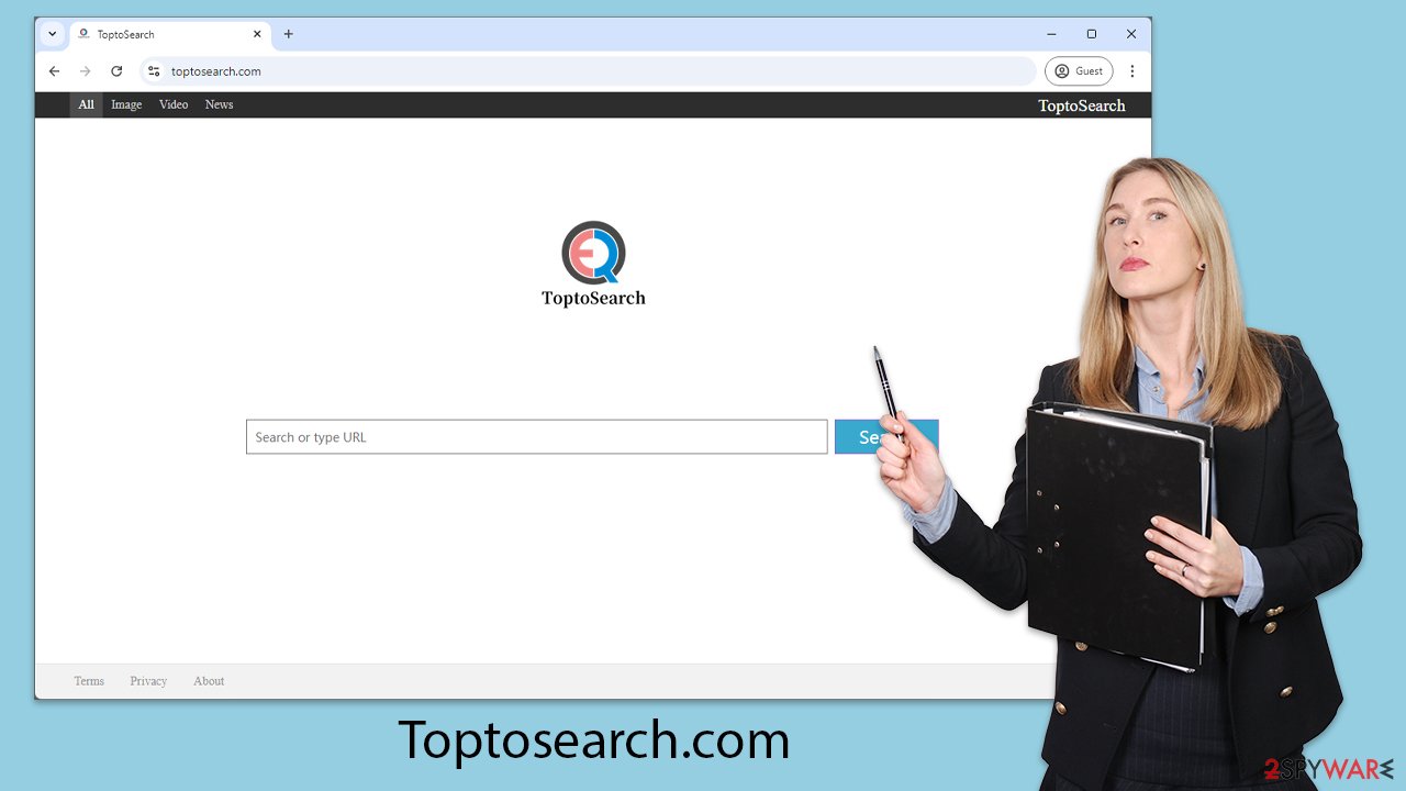 Toptosearch.com browser hijacker