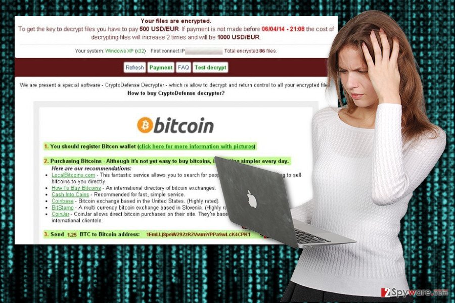 The example of TorrentLocker virus The example of TorrentLocker virus
