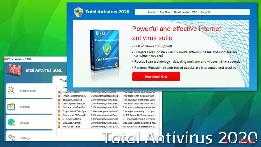 Total Antivirus 2020 popups