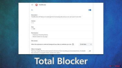 Total Blocker adware