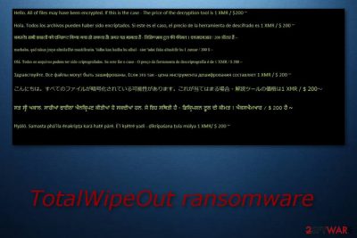 TotalWipeOut ransomware