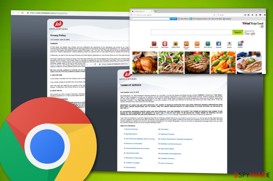 Totalrecipesearch.com virus