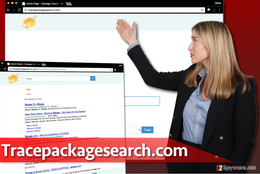 Tracepackagesearch.com virus