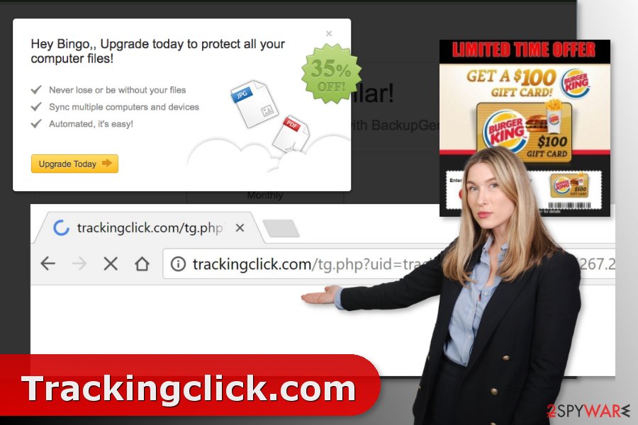 The image of Trackingclick.com virus