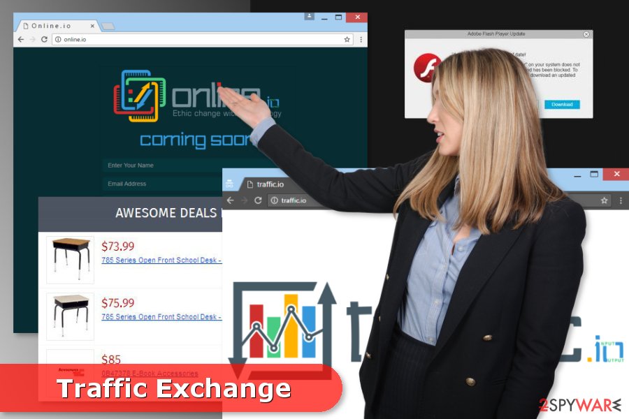 Illustration of Traffic Exchange adware