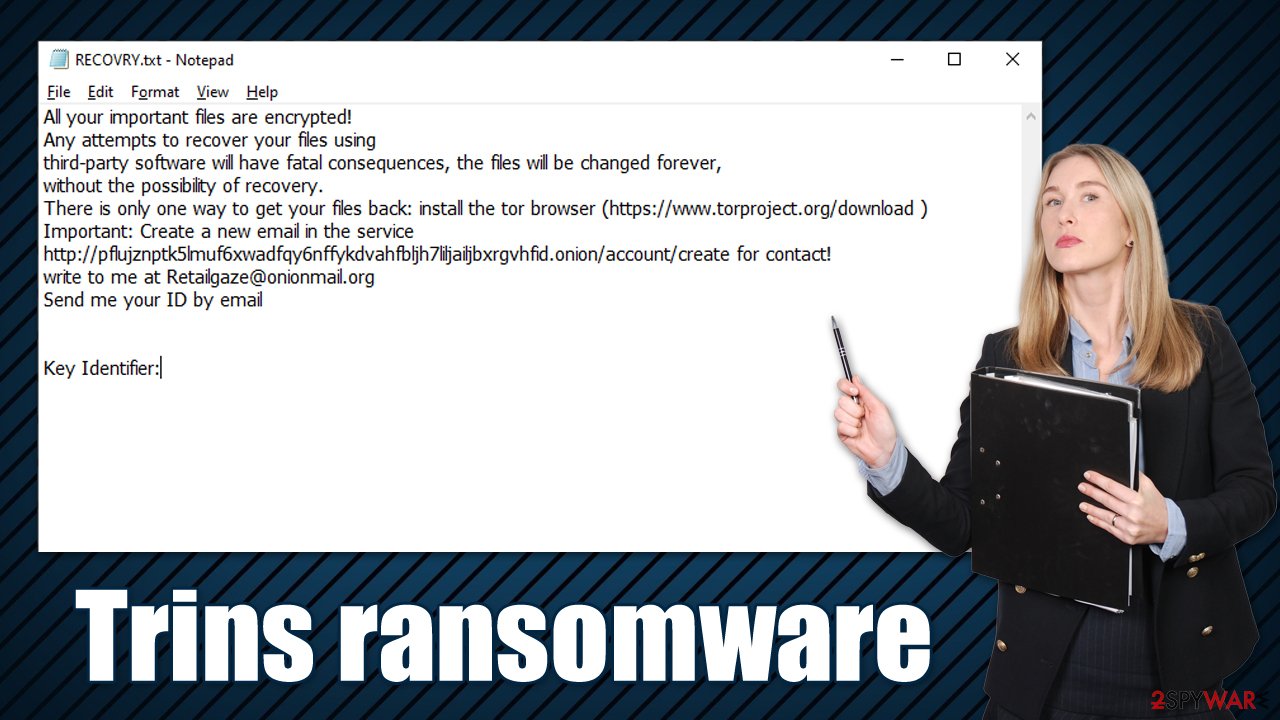 Trins ransomware virus