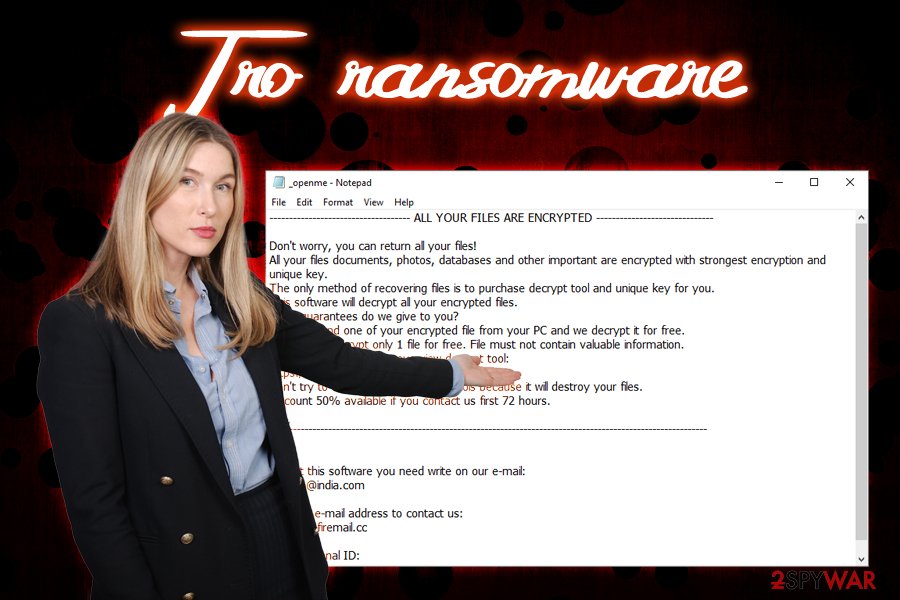 .Tro ransomware virus