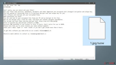 Tuow ransomware