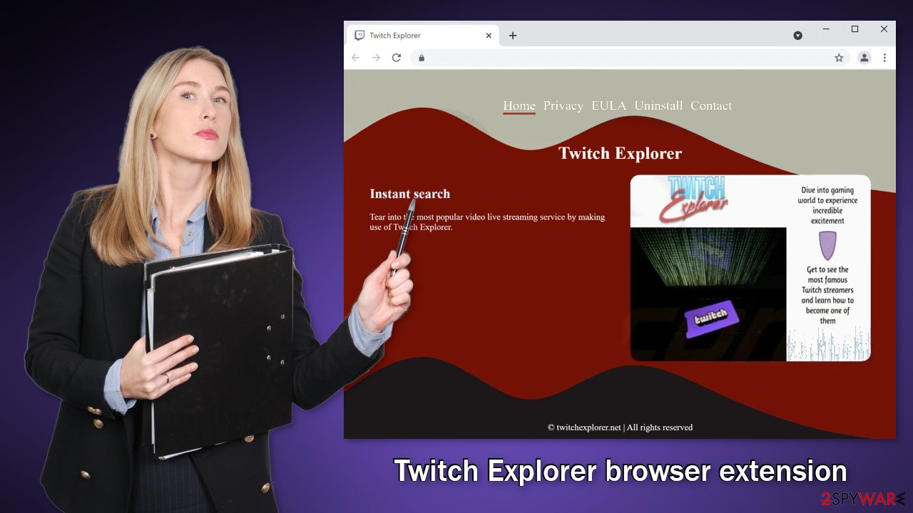 Twitch Explorer browser hijacker