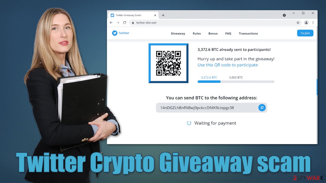 Twitter Crypto Giveaway online scam