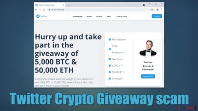 Twitter Crypto Giveaway scam