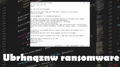 Ubrhnqznw ransomware