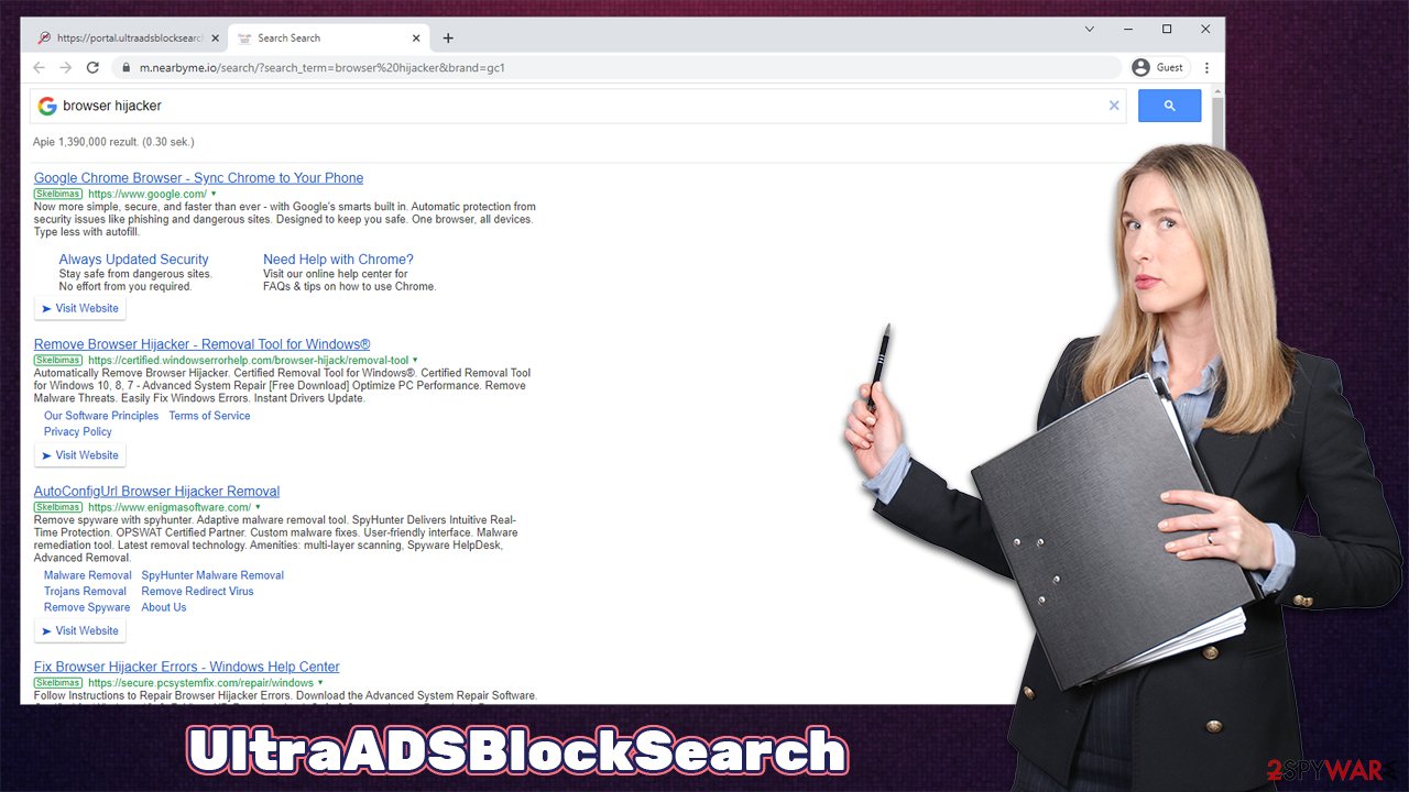 UltraADSBlockSearch virus