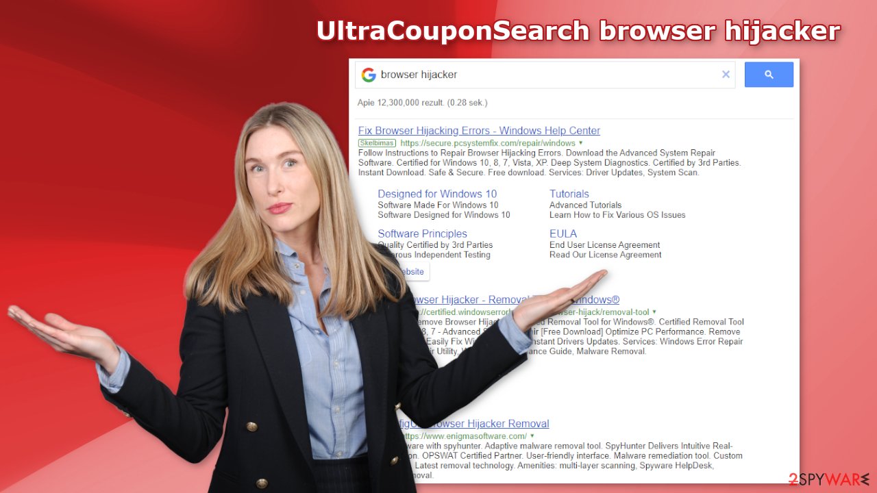 UltraCouponSearch browser hijacker
