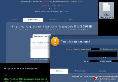 An image displaying UltraDeCrypter and Ultra Crypter ransomware