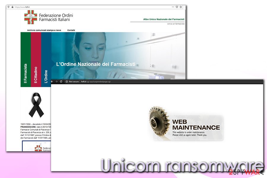 Unicorn ransomware coronavirus phishing