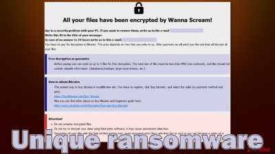 Unique ransomware