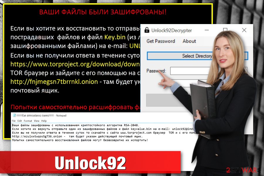 Unlock92 ransomware example