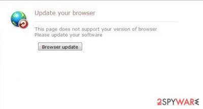 Update your browser scam