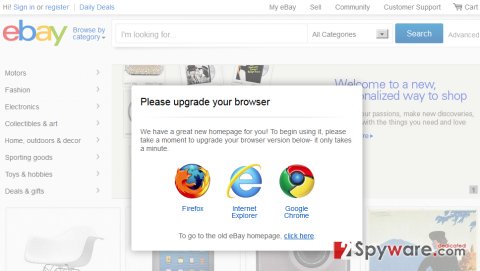 Update-browser.org pop-up virus snapshot Update-browser.org pop-up virus snapshot