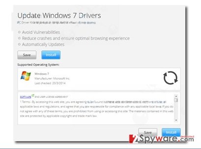 “Update Windows 7 Drivers” popup ads snapshot “Update Windows 7 Drivers” popup ads snapshot