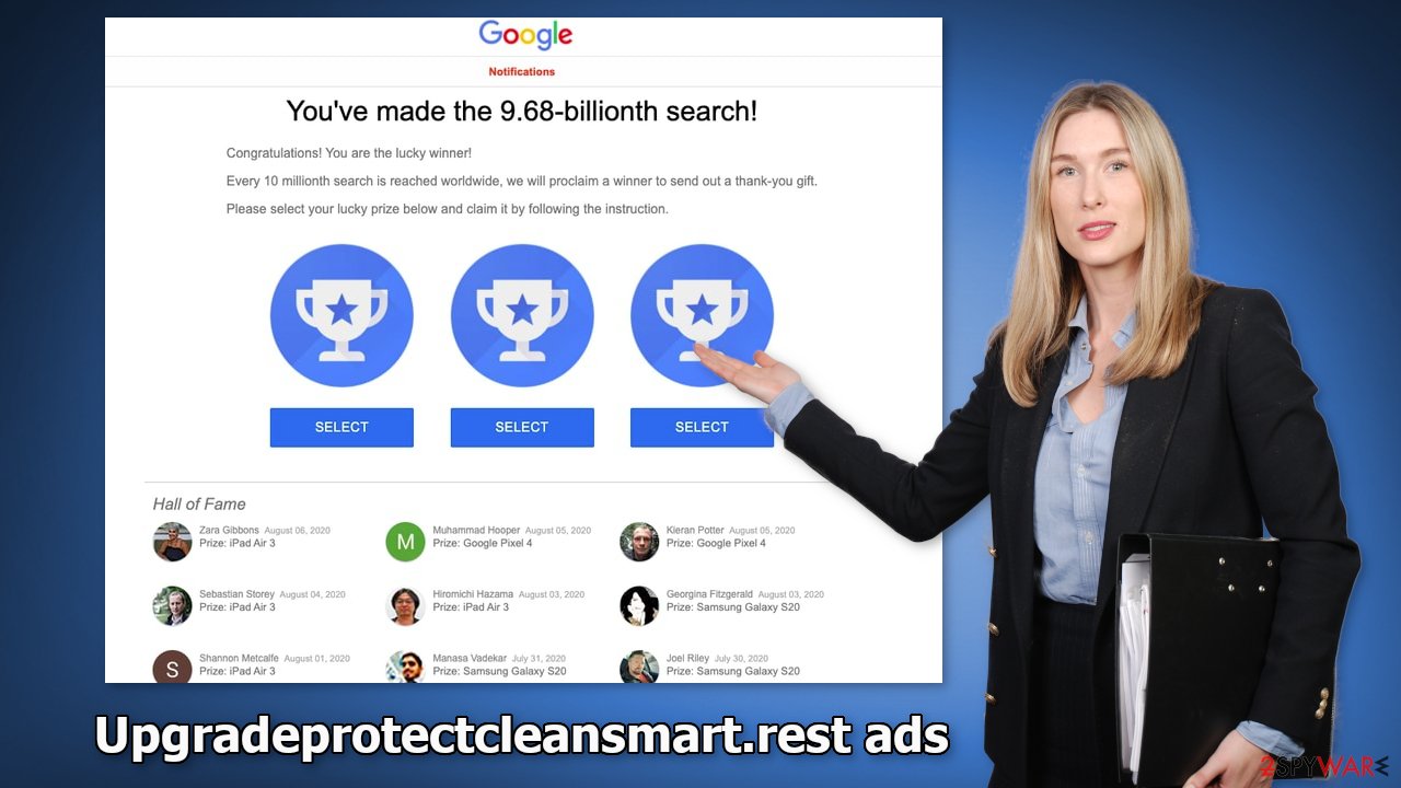 Upgradeprotectcleansmart.rest ads