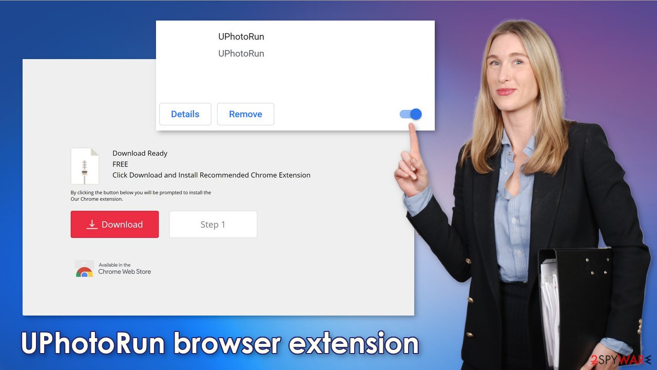 UPhotoRun browser extension