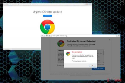 Urgent Chrome Update ads