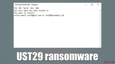 UST29 ransomware
