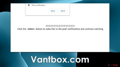 Vantbox.com pop-ups