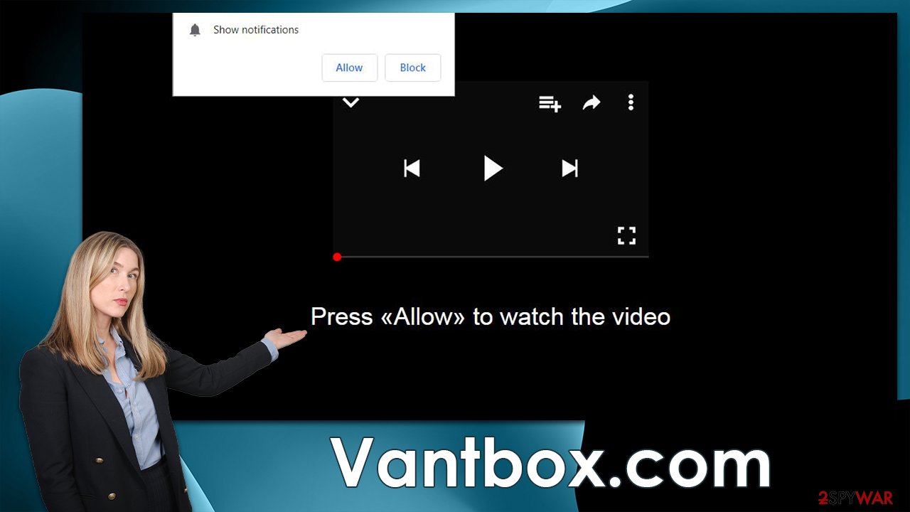 Vantbox.com pop-ups