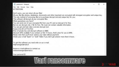 Vari ransomware