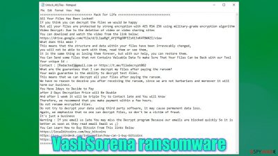 VashSorena ransomware